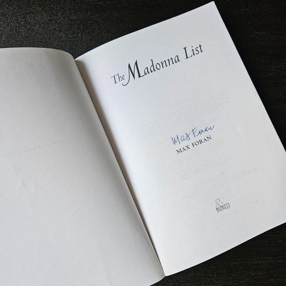 4/$40 The Madonna List by Max Foran - Paperback - SIGNED - Picture 2 of 7